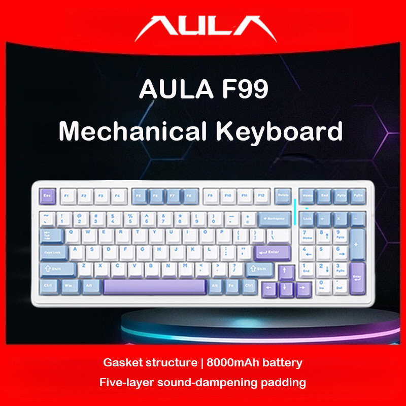Gaming Keyboard Nearby - Механическая клавиатура AULA F99, тройной режим