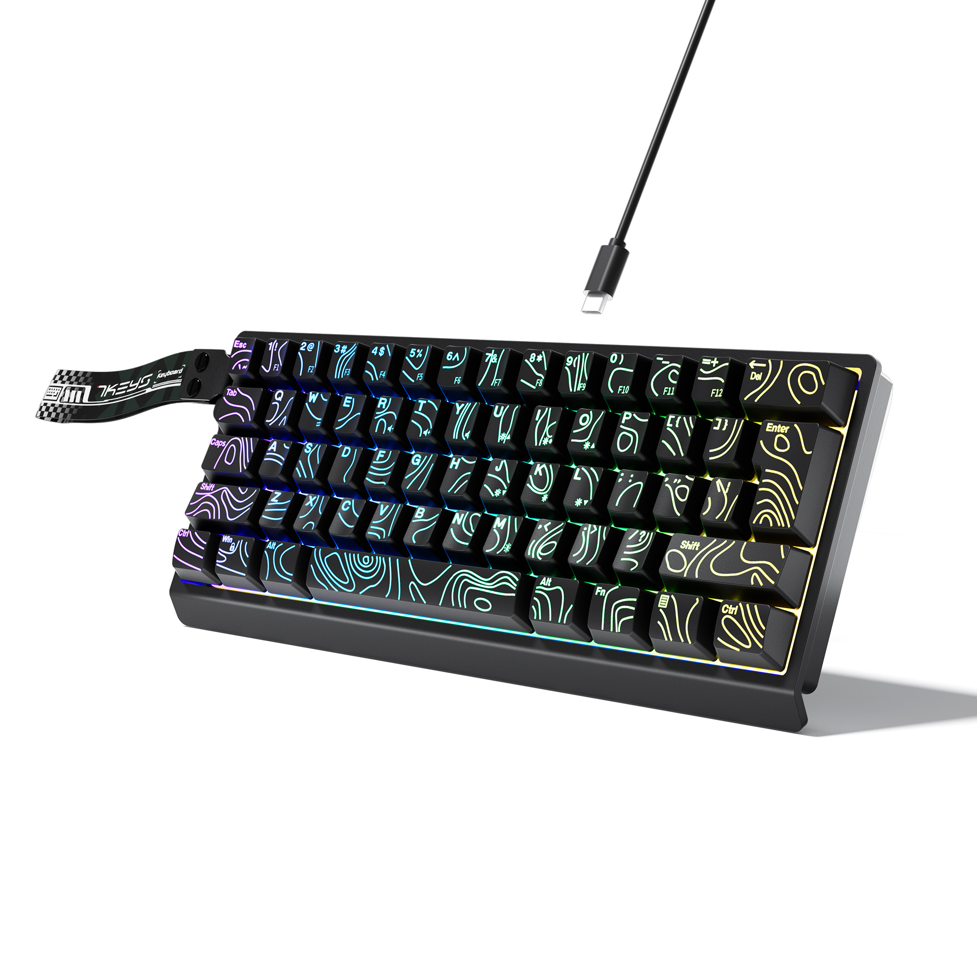Keyboard Gaming Blue Switch - Компактная проводная клавиатура с RGB-подсветкой и