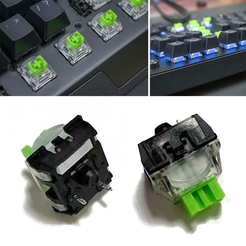 Gaming Keyboard No Rgb - 2 шт., 3-контактные зеленые переключатели RGB