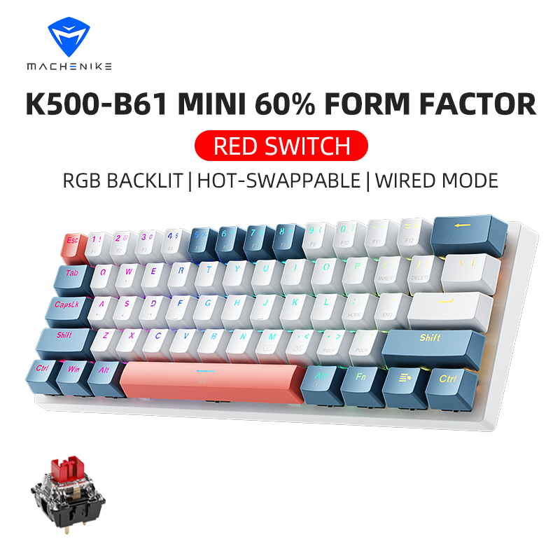 K500-B61 Мини-механическая кла – обзор и цена Gaming Keyboard Hot Swappable